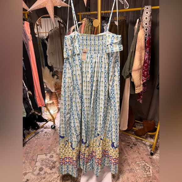 Anthropologie Sleeveless Square Neck Aline Maxi Dress - Picture 6 of 8